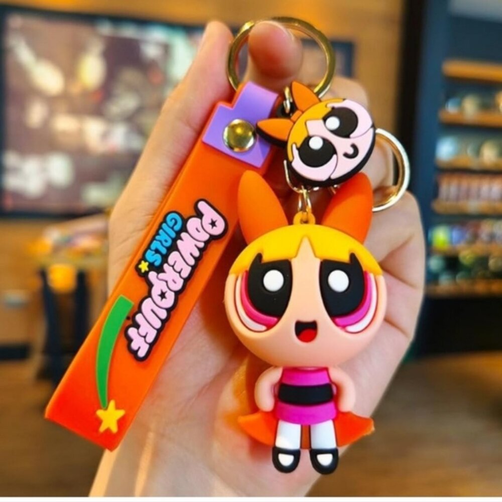 Powderpuff Girl Blossom Keychain Or Bag Charm (New) - Picture 4 of 4